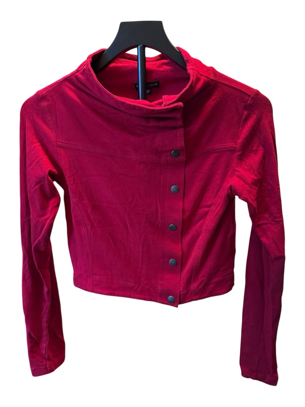 Rien Ne Se Perd Red Organic Cotton Crop Jacket Top Women’s S/P